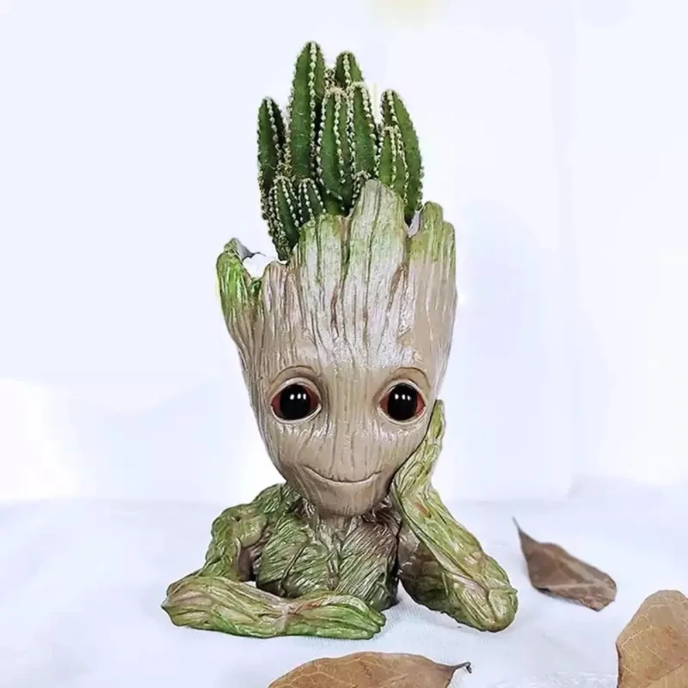 Groot Baby Flowerpot Cute Action Figures Hero Model Vessel Toy Pen Pot Holder